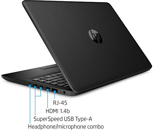 HP Premium 14-Inch 1TB HDD 2.6GHz Ryzen 3 Non Touch Laptop (8GB RAM, AMD Radeon Graphics, HD Audio, Webcam, USB-C, HDMI, Windows 10 Home S) Jet Black, 14-dk1031dx