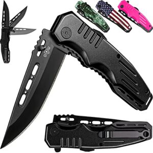 spring assisted knife – pocket folding knife – military style – boy scouts knife – tactical knife – good for camping hunting survival indoor and outdoor activities mens gift 6681
