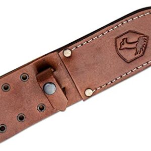 Condor Tool & Knife Tactical P.A.S.S. Chute Knife, Classic finish Flat Grind w/ Second Bevel Edge, Micarta® Handle & Hand Crafted Welted Leather Sheath