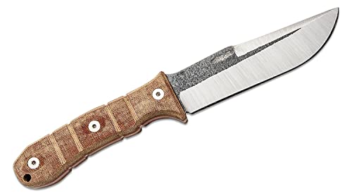 Condor Tool & Knife Tactical P.A.S.S. Chute Knife, Classic finish Flat Grind w/ Second Bevel Edge, Micarta® Handle & Hand Crafted Welted Leather Sheath