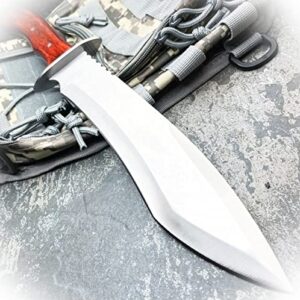 new 15″ full tang tracker tactical hunting fixed blade camping bowie knife new camping outdoor pro tactical elite knife blda-0971