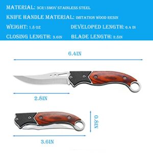 FEIZII Small Folding Knife Tactical Knife Outdoor Lifesaving Pocket Knife Convenient for Daily Carrying (12PACK)