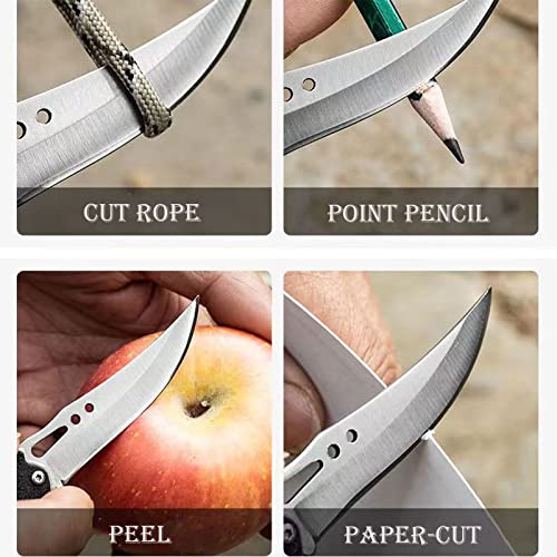 FEIZII Small Folding Knife Tactical Knife Outdoor Lifesaving Pocket Knife Convenient for Daily Carrying (12PACK)