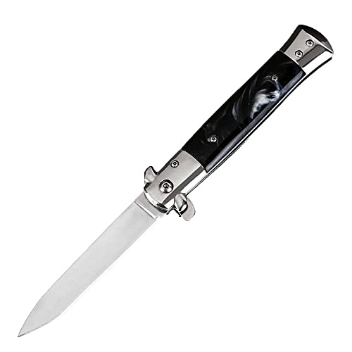 Joa Utility knife multi tool little AUS pocket knife folding blade sharp knife black steel knife outdoor tactical knife survival small knife Unique Hunting knife with clip