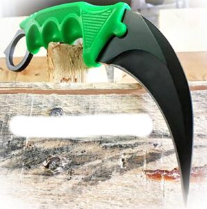 new 7.5″ zombie tactical survival fixed blade hunting karambit neck knife w/ sheath camping outdoor pro tactical elite knife blda-0034
