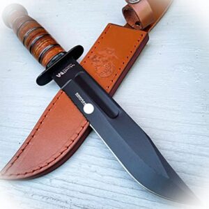 new 12″ military tactical hunting marines fixed blade survival bowie knife camping outdoor pro tactical elite knife blda-0990