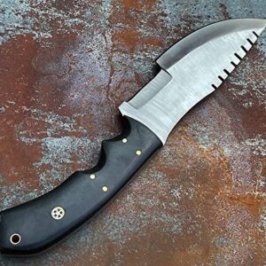 Custom Handmade High Carbon 11 Inch Tracker Knife Tactical Knife EDC Micarta Handle