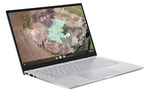 ASUS Newest 14" FHD Chromebook Laptop, Intel Core m3-8100Y(up to 3.4 GHz), 320GB Space(64GB eMMC+256GB Card), 8GB RAM, Webcam, WiFi, USB, Bluetooth, Backlit Keyboard, Chrome OS, Silver, JVQ MP