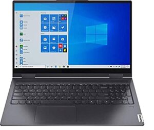 lenovo yoga 7i 2-in-1 15.6-inch fhd touchscreen premium laptop pc, intel quad-core i5-1135g7, intel iris xe graphics, 8gb ddr4 ram, 256gb ssd, backlit keyboard, windows 10 home 64 bit, gray