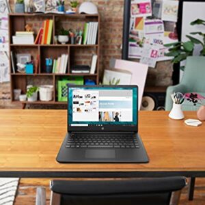 HP 14 Laptop, Intel Celeron N4020, 4 GB RAM, 64 GB Storage, 14-inch Micro-Edge HD Display, Windows 11 Home, Thin & Portable, 4K Graphics, One Year of Microsoft 365 (14-dq0020nr, 2021, Jet Black)