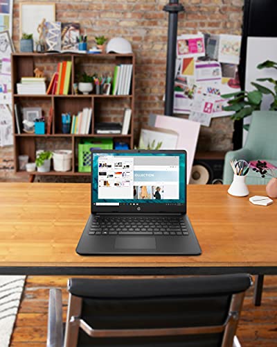 HP 14 Laptop, Intel Celeron N4020, 4 GB RAM, 64 GB Storage, 14-inch Micro-Edge HD Display, Windows 11 Home, Thin & Portable, 4K Graphics, One Year of Microsoft 365 (14-dq0020nr, 2021, Jet Black)