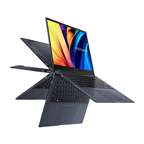 ASUS Vivobook S 14 Flip 14” FHD Touch Display, Intel Core i5-12500H CPU, 8GB DDR4 RAM, 512GB SSD, NumberPad, Thunderbolt 4, Windows 11 Home, Quiet Blue, TP3402ZA-DB51T