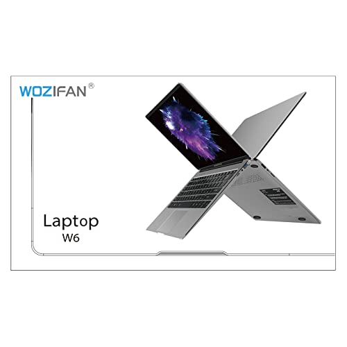 Ruzava 15.6 Inch Laptop Computer, 6GB+128GB SSD, Windows 10 Pro Laptop, Intel J4105 1.5Ghz Processor Notebook, 1920x1080 IPS Display, 2.4G+5G WiFi, BT4.2, USB HDMI, Numpad, Fast Charge,WOZIFAN Silver