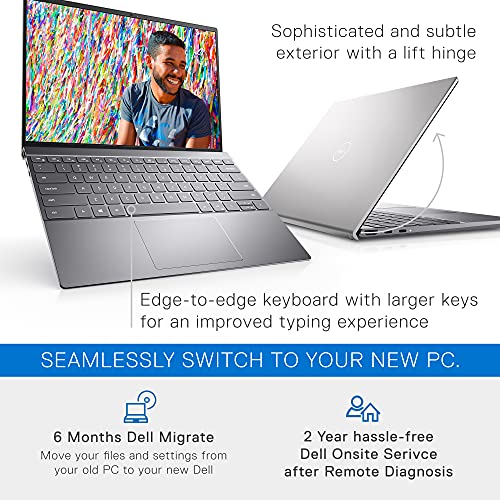 Dell Inspiron 13 5310, 13.3 inch QHD Non-Touch Laptop - Intel Core i7-11390H, 16GB LPDDR4x RAM, 512GB SSD, NVIDIA GeForce MX450 with 2GB GDDR6, Windows 11 Home - Platinum Silver