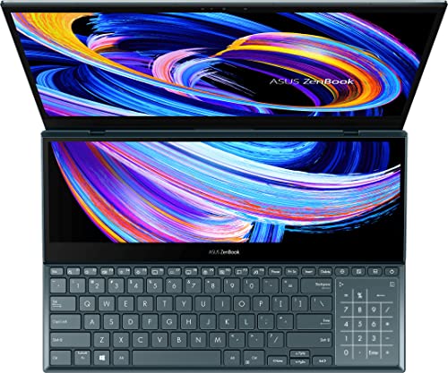 ASUS Zenbook Pro Duo 15 OLED 12th Gen 15.6" Home & Business Laptop (Intel i9-12900H 14-Core, 32GB LPDDR5 4800MHz RAM, 2TB PCIe SSD, GeForce RTX 3060, 60Hz Touch Win 11 Pro) with Hub