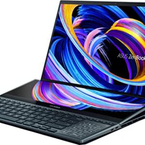 ASUS Zenbook Pro Duo 15 OLED 12th Gen 15.6" Home & Business Laptop (Intel i9-12900H 14-Core, 32GB LPDDR5 4800MHz RAM, 2TB PCIe SSD, GeForce RTX 3060, 60Hz Touch Win 11 Pro) with Hub