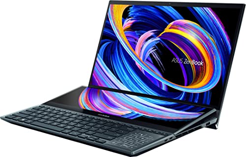 ASUS Zenbook Pro Duo 15 OLED 12th Gen 15.6" Home & Business Laptop (Intel i9-12900H 14-Core, 32GB LPDDR5 4800MHz RAM, 2TB PCIe SSD, GeForce RTX 3060, 60Hz Touch Win 11 Pro) with Hub