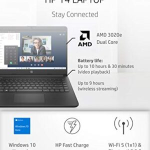 HP 14 Laptop, AMD 3020e, 4 GB RAM, 64 GB eMMC Storage, 14-inch HD Touchscreen, Windows 10 Home in S Mode, Long Battery Life, Microsoft 365, (14-fq0050nr, 2020)