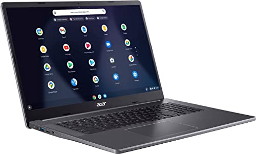 Acer 2023 Flagship Chromebook Light Laptop, 17.3" FHD IPS Touchscreen, 4-Core Intel Pentium N6000 (Upto 3.3GHz), 8GB RAM, 64GB eMMC, HD Webcam, WiFi 6, 10+ Hour Battery, Chrome OS+HubxcelAccessory