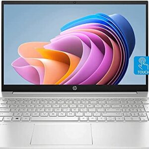 HP Pavilion 15.6" Touchscreen Full HD Laptop - AMD Ryzen 7 5825U - 1920 x 1080 - Windows 11 Notebook 15-eh2085cl 16GB RAM 512GB SSD, Natural Silver (Renewed)