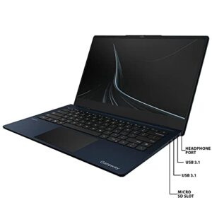 Gateway 15.6 HD Ultra Slim Notebook in Navy Blue Intel Dual Core up to 3.1Ghz 4GB DDR4 128GB SSD Tuned by THX Audio HDMI Cortana Webcam W11 (Renewed)