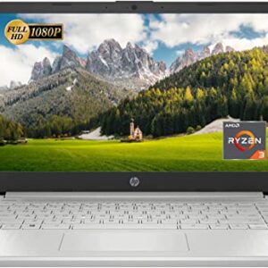 HP 14'' Full HD Screen Laptop, AMD Ryzen 3 3250U Processor, 8GB DDR4 RAM, 128GB SSD, USB Type-C, Wi-Fi, HD Webcam, HDMI, Windows 11 Home, Silver