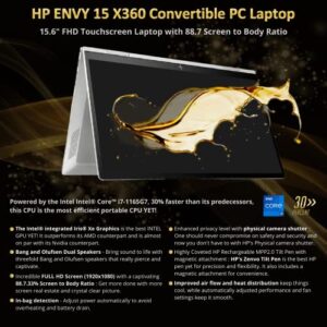 HP Envy 15T x360 2021 i7-1165G7 Quad Core 11th Gen, 16 GB RAM, 1 TB SSD, 15.6" FHD Touch, Tilt Pen, B&O Speakers, FHD Touchscreen, Win 11 Pro, Intel Xe Graphics, 64 GB Tech Warehouse Flash Drive