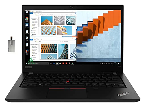 Lenovo 2022 Thinkpad T14 14" WQXGA FHD IPS 300 nits Business Laptop, Intel Core i5-1235U, 16GB RAM, 512GB PCIe SSD, Backlit Keyboard, Fingerprint Reader, Win 10 Pro, Black, 32GB SnowBell USB Card