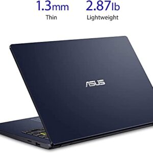 2022 ASUS L410 Thin Light Student Laptop Computer, 14" FHD Display, Intel Celeron Processor, 4GB RAM, 256 GB Storage, 12Hours Battery, Backlit Keyboard, Windows 10 + 1 Year Microsoft 365, Star Black