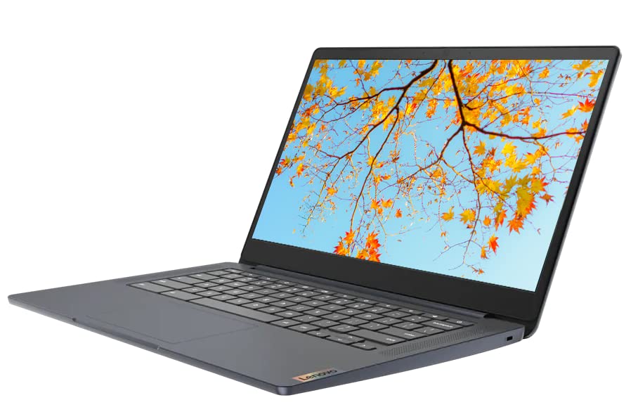 Lenovo Flagship Ideapad 3 14inch HD Chromebook, Mediatek MT8183 (8 Cores, Up to 2GHz), 4GB DDR4 RAM, 64GB eMMC + 128GB SD Card, Webcam, WiFi 5, USB-A&C, All Day Battery Life, Chrome OS