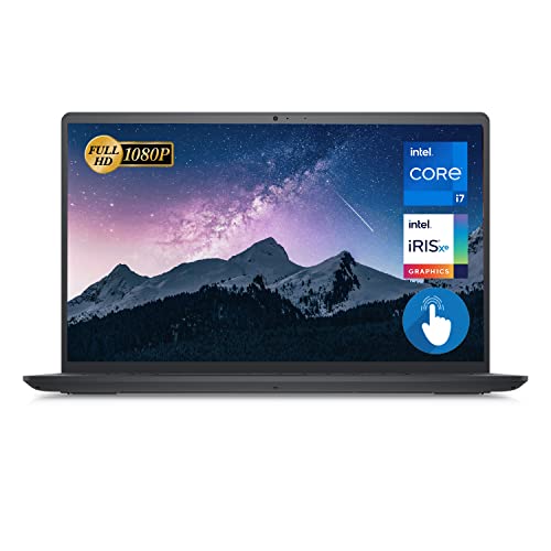 Dell Inspiron 15 3000 Series 3520 Laptop, 15.6" FHD Touchscreen, 12th Gen Intel Core i7-1255U, 16GB RAM, 512GB PCIe SSD, Webcam, HDMI, Wi-Fi 6, Windows 11 Home, Black (Renewed)