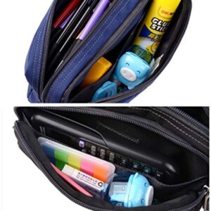 Pencil Case, Large Capacity Pencil Cases Pencil Bag with Two Compartments (Black)