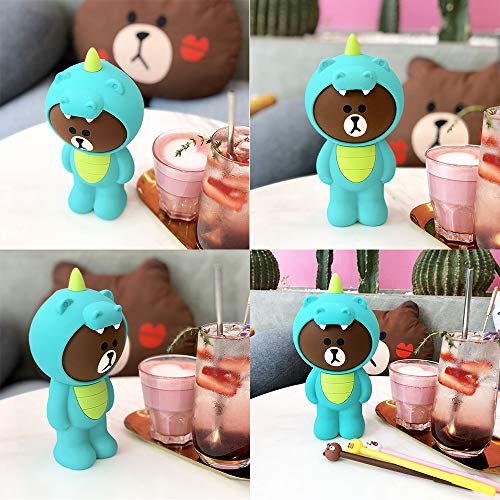 Pencil Pen Case Dinosaur 3D Silicone Cartoon Storage Box Cute with Back Zipper Portable Hand-held Wallet Stationery Box Cosmetic Makeup Bag Christmas Gifts for Girls, Boys