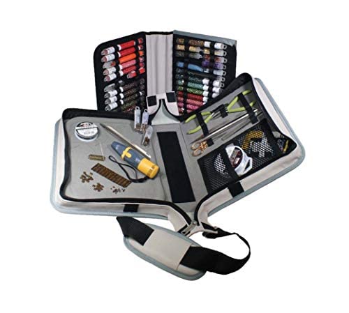 The Beadsmith Voyager Work Board Case, Storage and Organizer for Jewelry Making, Travel Case with Shoulder Strap