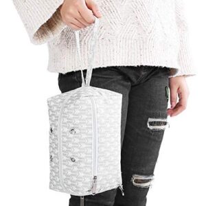 knitting bag portable crochet yarn tote durable travel yarn storage bag sewing weaving accessories organizer (rectangle)