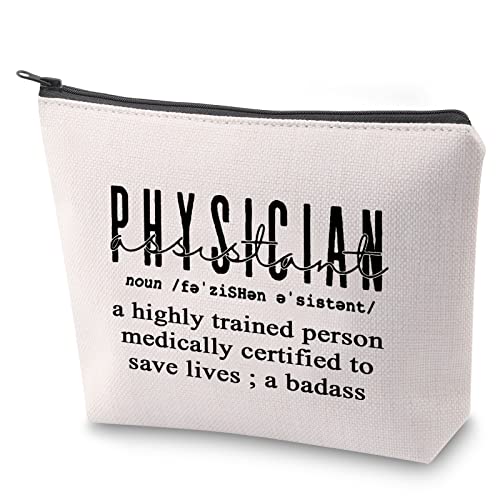 ZJXHPO Physician Assistant Definition Survival Kit PA Makeup Bag With Zipper Medical Student Pencil Case PA Student Survival Kit PA Graduation Gift (PA Definition)