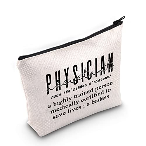 ZJXHPO Physician Assistant Definition Survival Kit PA Makeup Bag With Zipper Medical Student Pencil Case PA Student Survival Kit PA Graduation Gift (PA Definition)