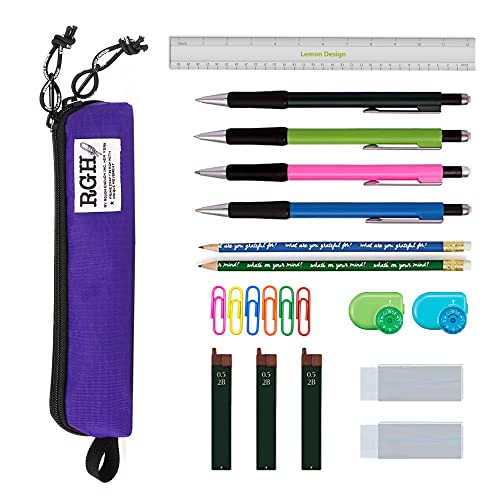 Rough Enough Slim Pencil Case Aesthetic Pencil Pouch for Kids Girls Boys Adult School