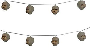 creepy baby doll heads hanging halloween garland decoration, 40 inch, pack of 2