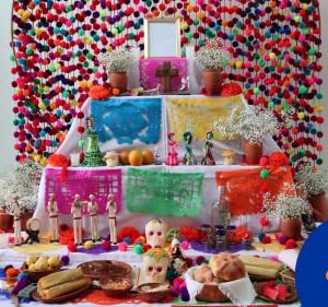 Papel Picado Party Banner - Fiesta Party Decorations - 5 Pk 82 Ft Total - Tissue Paper Fiesta Banner - Mexican Theme Party Decorations - Cinco de Mayo - Dia de los Muertos - Mexican Party Supplies