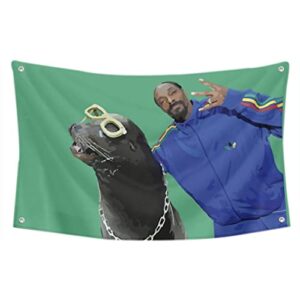 cayyon snoop dogg funny banner flag tapestry 3x5feet college dorm frat or man cave decor