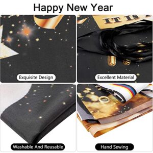 Happy New Year 2023 Banner Backdrop Decorations New Year's Eve Background Banner, Fireworks Happy New Year Decorations NYE 2023 Decor