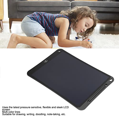 Gaeirt LCD Writing Tablet, Electronic Doodle Board One Click Clear Eye Protection Lightweight 15inch for Kids for Drawing for Doodling(Black, 15 Inch Color Screen)