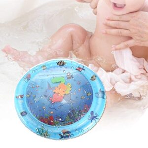 plplaaoo Inflatable Baby Ice Pad Prone Pat Water Cushion Marine Life Mat,Tummy Time Water Mat,Water Mat Infants,Newborn Girl and Boy Early Activity Center