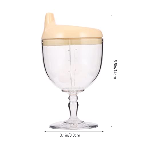 3pcs Practical Capacity Multi- Multi-functional Baby Milk Premium Party Cup Goblet Toddler Natural Large