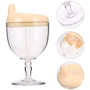 3pcs Practical Capacity Multi- Multi-functional Baby Milk Premium Party Cup Goblet Toddler Natural Large