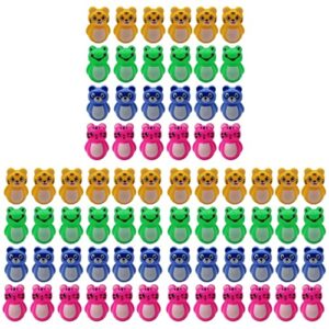 ibasenice 72pcs decompression play desktop ornaments time adorable carnival fidget animal tumblers tummy for party sculpture ornament color mini baby fillers kindergarten home assortment