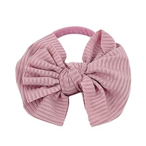 toddler baby girls headbands striped solid bow headwear 3 years personalized buttery feeling grip headgear (i, one size)