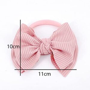 Toddler Baby Girls Headbands Striped Solid Bow Headwear 3 Years Personalized Buttery Feeling Grip Headgear (I, One Size)