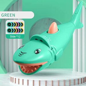 Nightlight for Baby Children's Luminous Projection Flashlight Baby Early Education Toys Cartoon (Green, One Size)